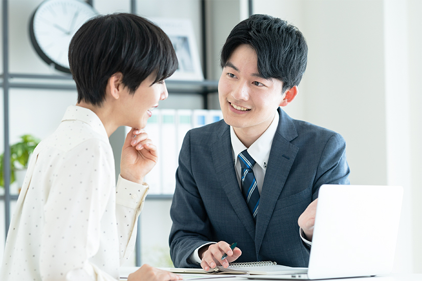 相談している画像